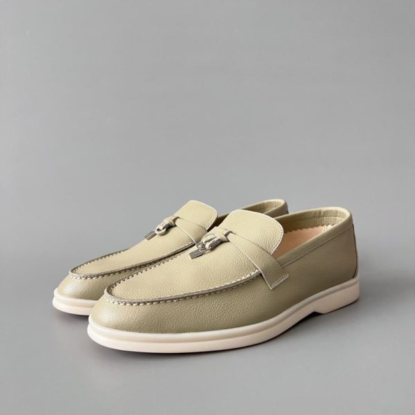 Mocassini da donna Loro Piana con punta tonda e slip-on bassi (HD2N8)