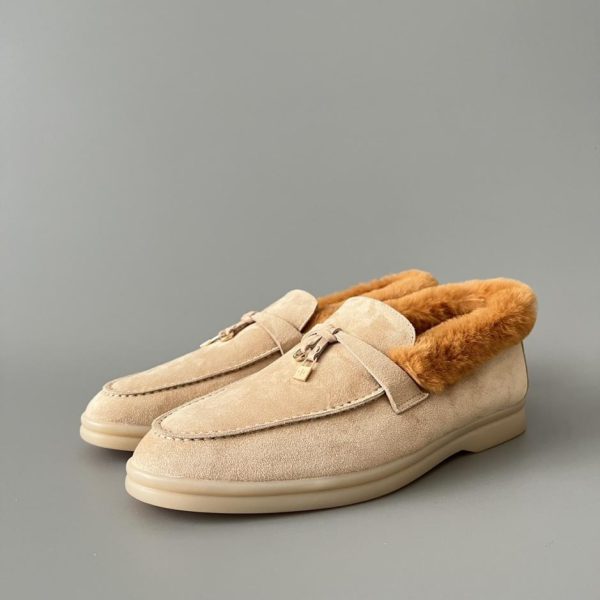 repliche,replica,perfette,siti di,affidabili,migliori siti,dove comprare,1:1,scarpe da ginnastica Mocassini da donna Loro Piana con punta tonda e slip-on bassi (7B1TR)
