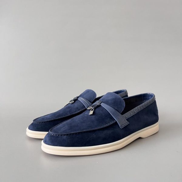 repliche,replica,perfette,siti di,affidabili,migliori siti,dove comprare,1:1,scarpe da ginnastica Mocassini da donna Loro Piana con punta tonda e motivo coccodrillo, modello slip-on basso (7XLU4)
