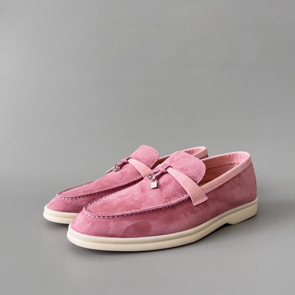 repliche,replica,perfette,siti di,affidabili,migliori siti,dove comprare,1:1,scarpe da ginnastica Mocassini da donna Loro Piana con punta tonda e motivo coccodrillo (80QOG)