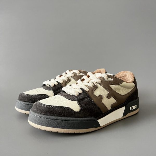 repliche,replica,perfette,siti di,affidabili,migliori siti,dove comprare,1:1,scarpe da ginnastica Sneakers FENDI Match Retro Patchwork, Marrone, Unisex (0WY68)