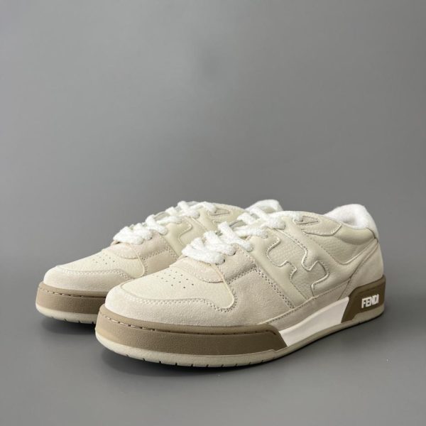Sneakers FENDI Match Retro Patchwork, bianche, stile unisex (JUZNY)