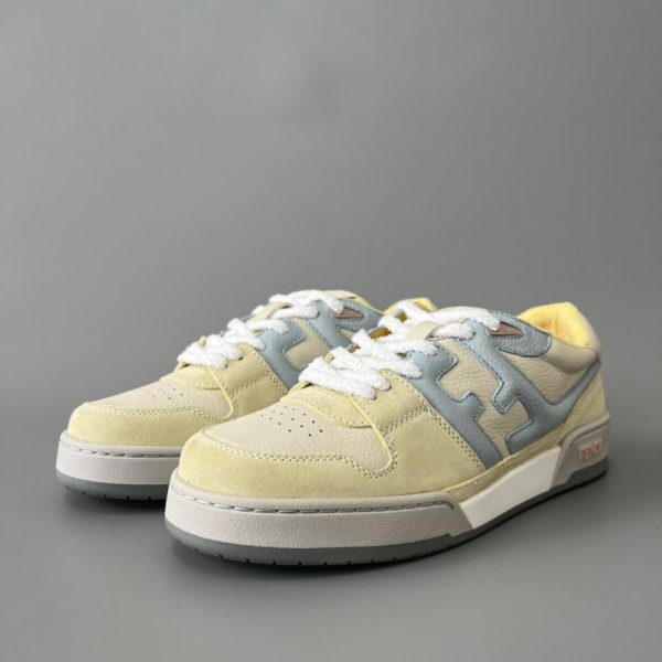 Sneakers FENDI Match Retro Patchwork, gialle, unisex (RDF9C)