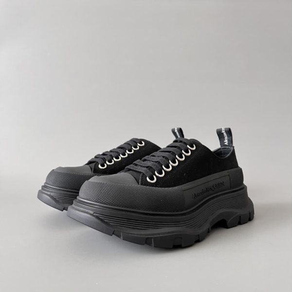 repliche,replica,perfette,siti di,affidabili,migliori siti,dove comprare,1:1,scarpe da ginnastica Alexander McQueen Tread Slick Canvas, Nero (SU2Z3)