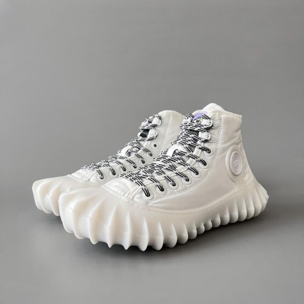 repliche,replica,perfette,siti di,affidabili,migliori siti,dove comprare,1:1,scarpe da ginnastica Scarpe casual alte con punta arrotondata e lacci Bottega Veneta Denver da uomo, bianche (IQ2IB)