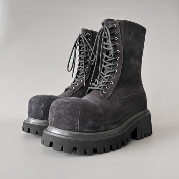 repliche,replica,perfette,siti di,affidabili,migliori siti,dove comprare,1:1,scarpe da ginnastica Stivaletti alla caviglia con cerniera e punta arrotondata Balenciaga Stomper da uomo (R8D5Q)