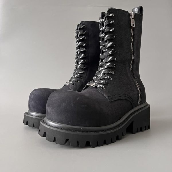 repliche,replica,perfette,siti di,affidabili,migliori siti,dove comprare,1:1,scarpe da ginnastica Stivaletti alla caviglia con cerniera e punta arrotondata Balenciaga Stomper da uomo (FNMY5)