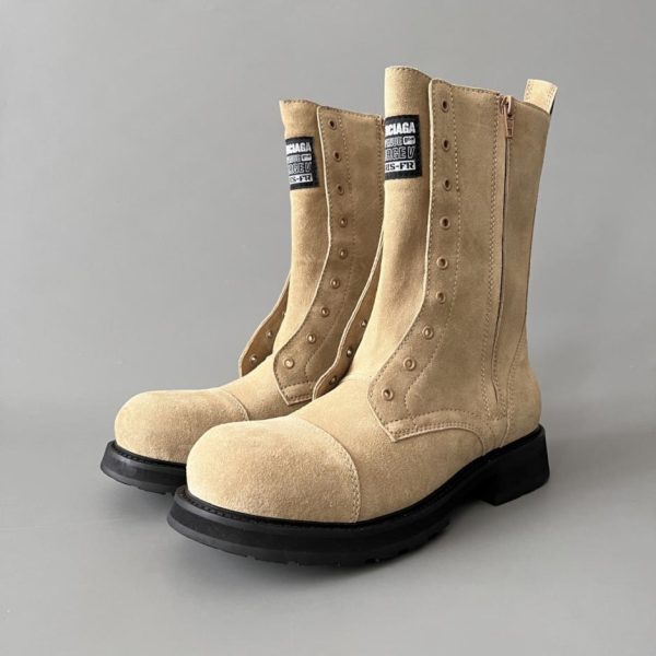 repliche,replica,perfette,siti di,affidabili,migliori siti,dove comprare,1:1,scarpe da ginnastica Stivaletti bassi Balenciaga Truck in pelle con punta tonda e cerniera, cachi (51X9L)