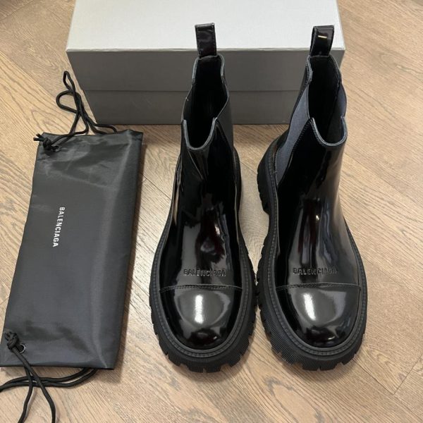 repliche,replica,perfette,siti di,affidabili,migliori siti,dove comprare,1:1,scarpe da ginnastica Stivaletti Balenciaga Tractor in pelle con plateau e perline e orlo diviso (OIHTW)