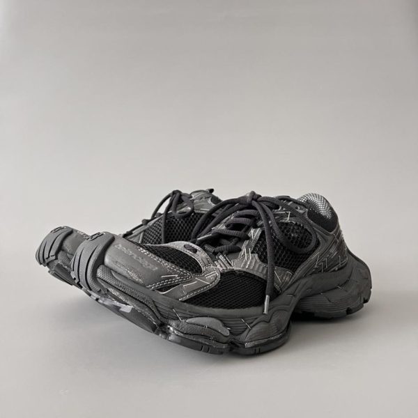 repliche,replica,perfette,siti di,affidabili,migliori siti,dove comprare,1:1,scarpe da ginnastica Scarpe Balenciaga Stapler basse con punta arrotondata e lacci, nere (OYUTI)