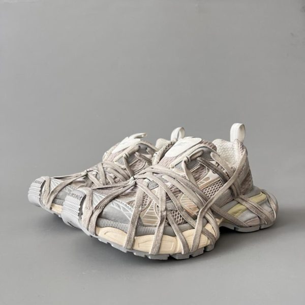 repliche,replica,perfette,siti di,affidabili,migliori siti,dove comprare,1:1,scarpe da ginnastica Balenciaga 3XL 24ss stile stringato, beige oro, unisex (93Z3S)