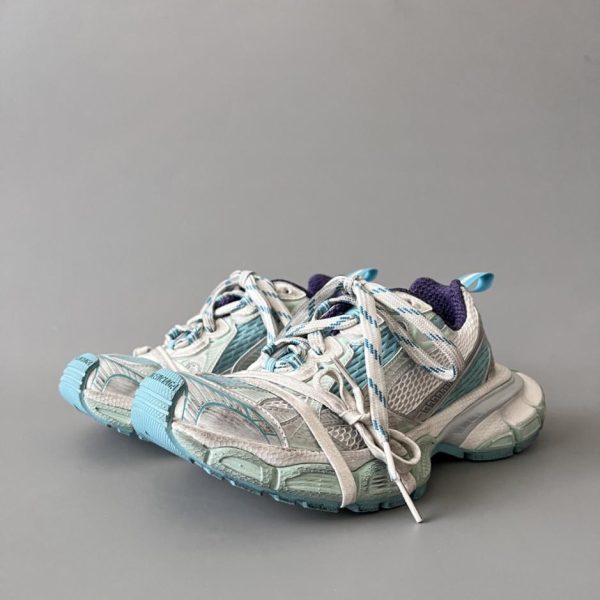 repliche,replica,perfette,siti di,affidabili,migliori siti,dove comprare,1:1,scarpe da ginnastica Scarpe basse Balenciaga 3XL in mesh con lacci e suola spessa effetto consumato (6HNF0)
