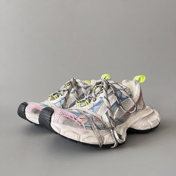 Scarpe basse Balenciaga 3XL in mesh con lacci e suola spessa effetto consumato (HZH7I)