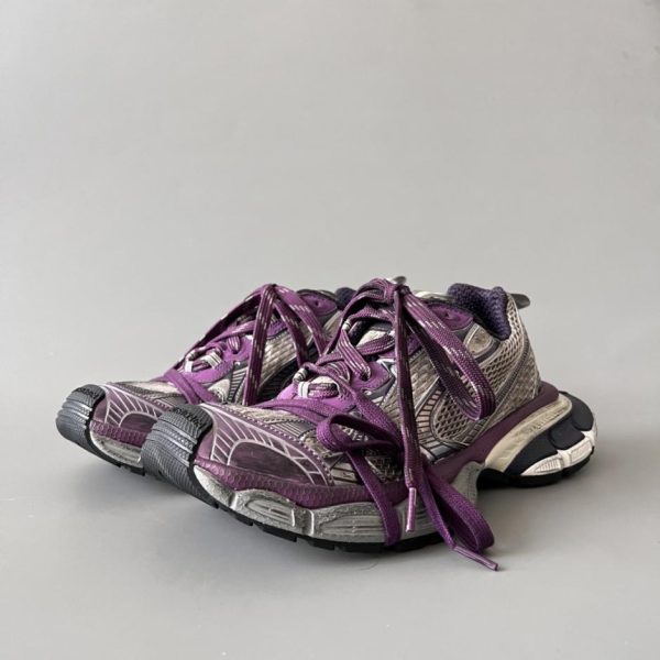repliche,replica,perfette,siti di,affidabili,migliori siti,dove comprare,1:1,scarpe da ginnastica Scarpe basse Balenciaga 3XL in mesh con lacci e suola spessa e effetto consumato (V55K4)