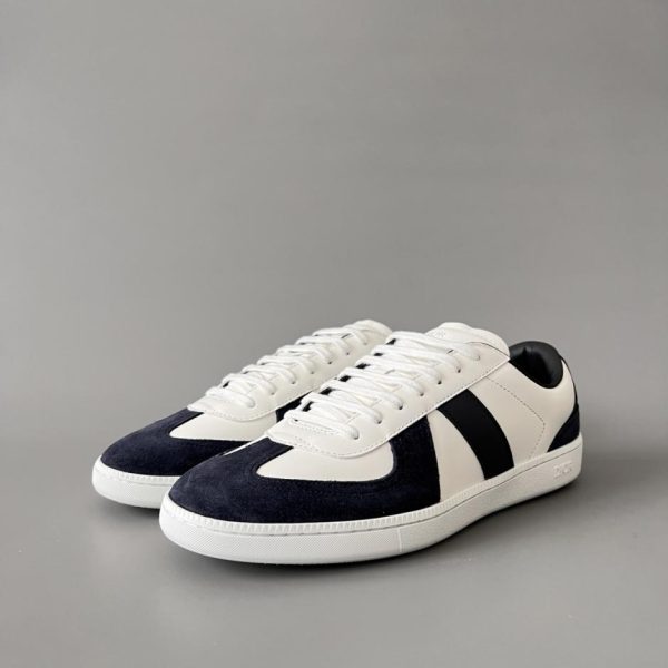 repliche,replica,perfette,siti di,affidabili,migliori siti,dove comprare,1:1,scarpe da ginnastica Sneakers basse con punta tonda e lacci DIOR B01 Matchpoint in pelle, bianco/blu, unisex (6L4JC)