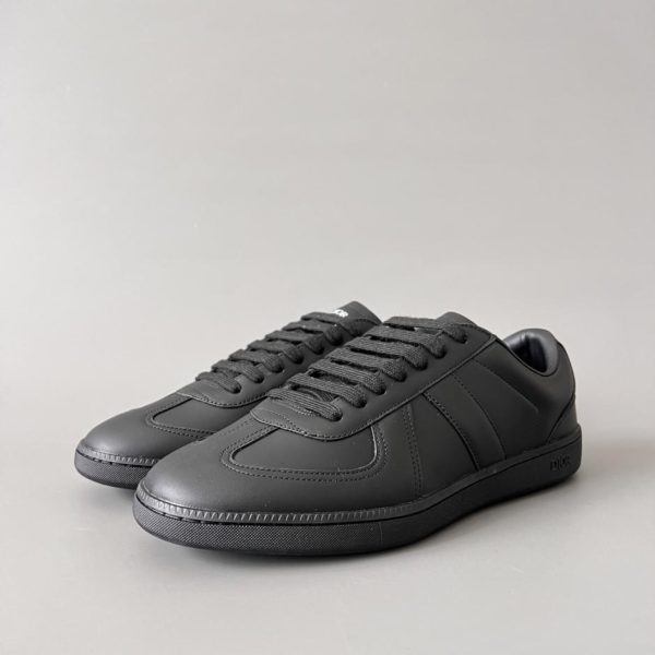 repliche,replica,perfette,siti di,affidabili,migliori siti,dove comprare,1:1,scarpe da ginnastica DIOR B01 Matchpoint Sneakers basse con punta tonda e lacci in pelle, nere, unisex (5DEF8)