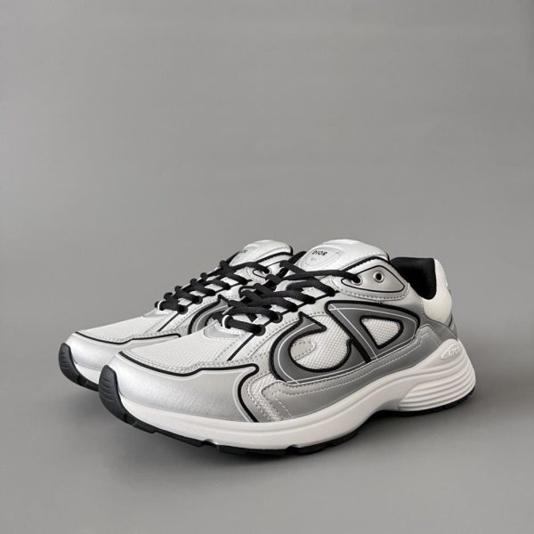 repliche,replica,perfette,siti di,affidabili,migliori siti,dove comprare,1:1,scarpe da ginnastica Scarpe sportive basse DIOR B30, stile casual, argento e nero, stile coppia (V3ZFB)
