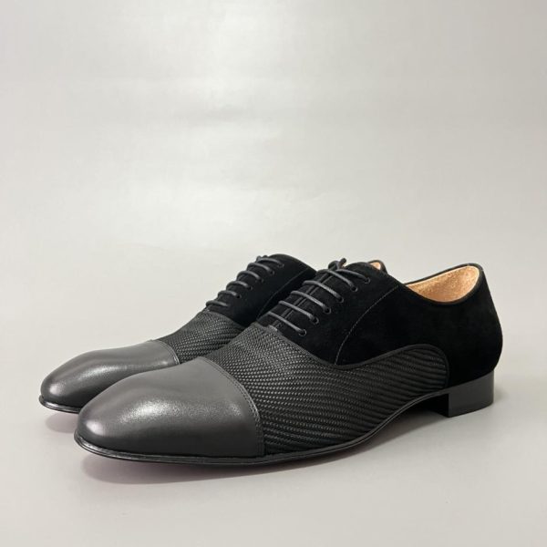 repliche,replica,perfette,siti di,affidabili,migliori siti,dove comprare,1:1,scarpe da ginnastica Scarpe casual da uomo in pelle Christian Louboutin Greggo, nere (Q6KSV)