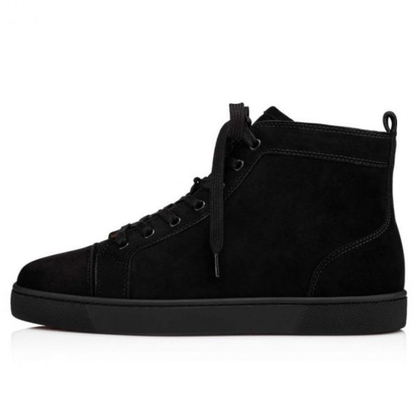 repliche,replica,perfette,siti di,affidabili,migliori siti,dove comprare,1:1,scarpe da ginnastica Sneakers alte Christian Louboutin Lou Spikes, tutte nere (3TUC9)
