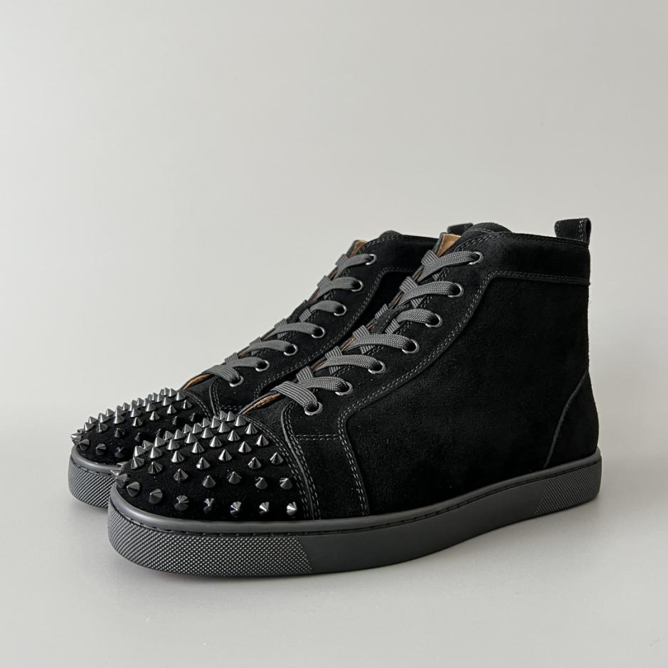repliche,replica,perfette,siti di,affidabili,migliori siti,dove comprare,1:1,scarpe da ginnastica Sneakers alte Christian Louboutin Lou Spikes, tutte nere con borchie (BXKZ7) repliche,replica,perfette,siti di,affidabili,migliori siti,dove comprare,1:1,scarpe da ginnastica Sneakers alte Christian Louboutin Lou Spikes, tutte nere con borchie (BXKZ7)