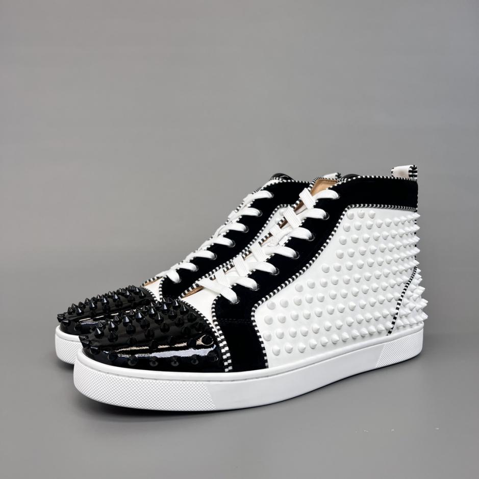 repliche,replica,perfette,siti di,affidabili,migliori siti,dove comprare,1:1,scarpe da ginnastica Sneakers alte Christian Louboutin Lou Spikes, bianche e nere con borchie (3oz70) repliche,replica,perfette,siti di,affidabili,migliori siti,dove comprare,1:1,scarpe da ginnastica Sneakers alte Christian Louboutin Lou Spikes, bianche e nere con borchie (3oz70)