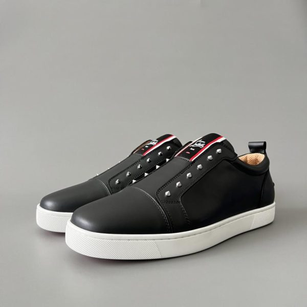 repliche,replica,perfette,siti di,affidabili,migliori siti,dove comprare,1:1,scarpe da ginnastica Sneakers basse Christian Louboutin Louis Junior Spikes, nere (UV6UZ)