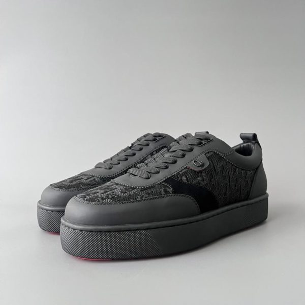 repliche,replica,perfette,siti di,affidabili,migliori siti,dove comprare,1:1,scarpe da ginnastica Sneakers basse Christian Louboutin Louis Junior, nere (2TFO4)