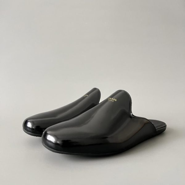 PRADA Mocassini in pelle, slip-on, da uomo, neri (0L7IL)