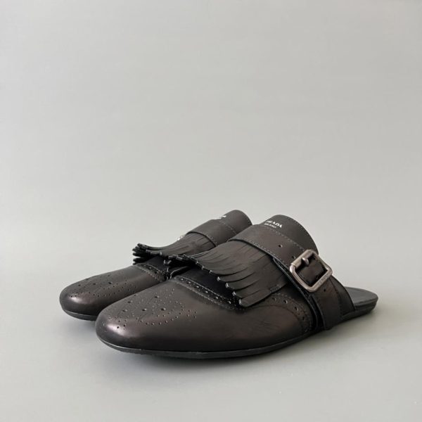 repliche,replica,perfette,siti di,affidabili,migliori siti,dove comprare,1:1,scarpe da ginnastica Borsa a mano PRADA in pelle di vitello stile Shuffle con finiture a nappa, da uomo, nera (6K1NB)