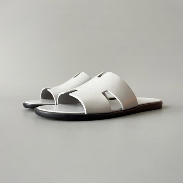 repliche,replica,perfette,siti di,affidabili,migliori siti,dove comprare,1:1,scarpe da ginnastica Sandali piatti slip-on HERMES Izmir da uomo, grigio (K07LC)