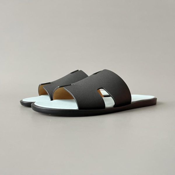 repliche,replica,perfette,siti di,affidabili,migliori siti,dove comprare,1:1,scarpe da ginnastica Sandali piatti slip-on HERMES Izmir da uomo, nero/blu (4BIUR)