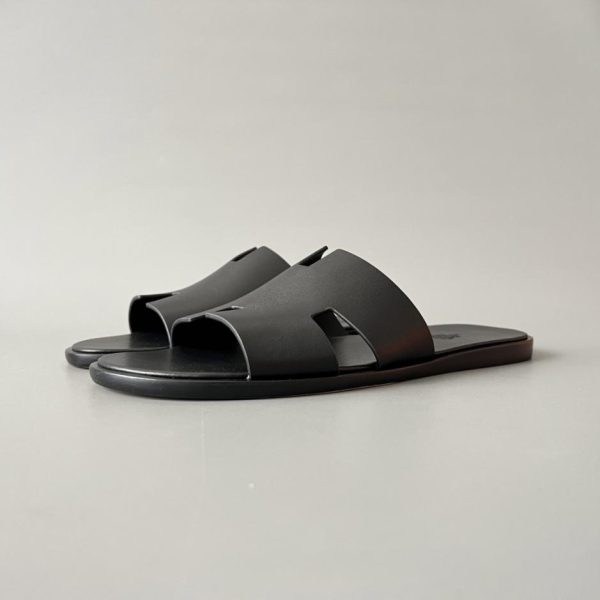 repliche,replica,perfette,siti di,affidabili,migliori siti,dove comprare,1:1,scarpe da ginnastica Sandali piatti slip-on HERMES Izmir, da uomo, neri (JRODE)