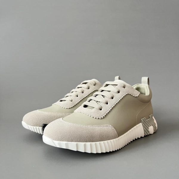 repliche,replica,perfette,siti di,affidabili,migliori siti,dove comprare,1:1,scarpe da ginnastica HERMES Bouncing, scarpe basse con punta tonda, stringate, casual, color matcha, stile unisex (V7RLM)