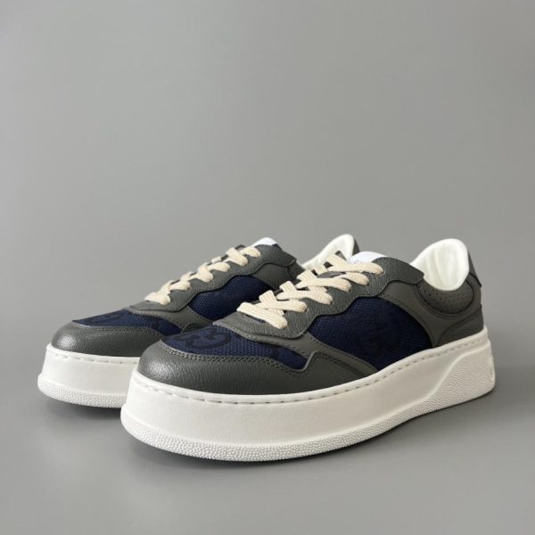 repliche,replica,perfette,siti di,affidabili,migliori siti,dove comprare,1:1,scarpe da ginnastica Scarpe GUCCI GG Biscotto Grigio da Uomo (UGOE3)