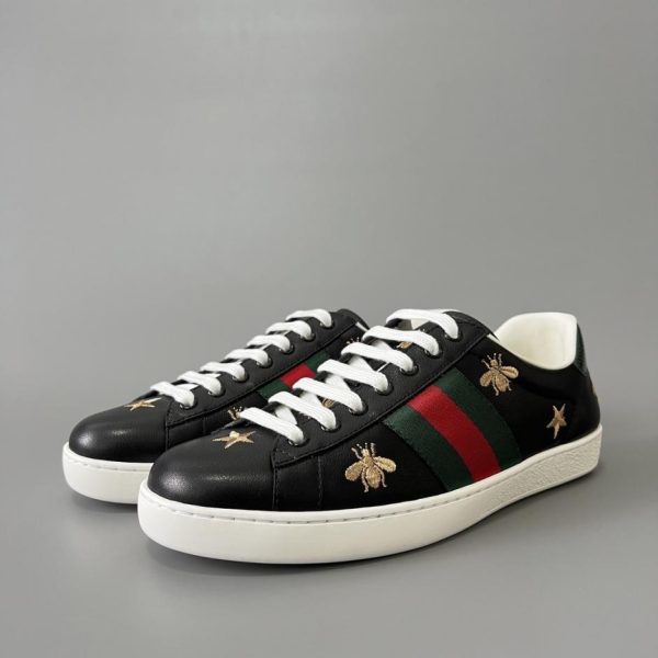 repliche,replica,perfette,siti di,affidabili,migliori siti,dove comprare,1:1,scarpe da ginnastica Sneakers basse Gucci Ace Series Bee nere da uomo (C2LN6)