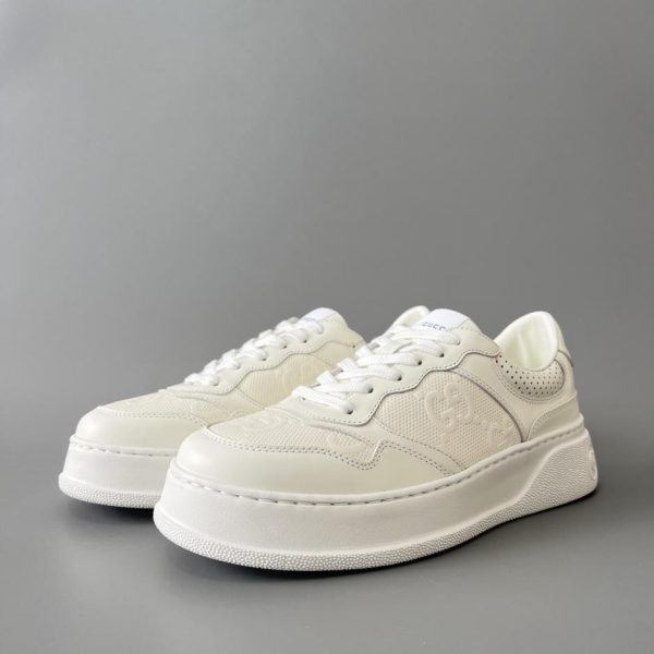 repliche,replica,perfette,siti di,affidabili,migliori siti,dove comprare,1:1,scarpe da ginnastica Scarpe Gucci Chunky BGG All-White Biscuit per coppie (15Y8R)