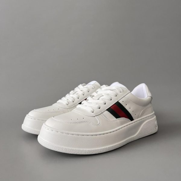 repliche,replica,perfette,siti di,affidabili,migliori siti,dove comprare,1:1,scarpe da ginnastica Scarpe Gucci Chunky BGG bianche biscotto per coppie (JS3V2)