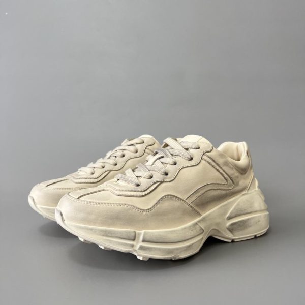 repliche,replica,perfette,siti di,affidabili,migliori siti,dove comprare,1:1,scarpe da ginnastica Collezione Gucci Rhyton. Sneakers chunky effetto consumato, qualità unisex (45ADD)