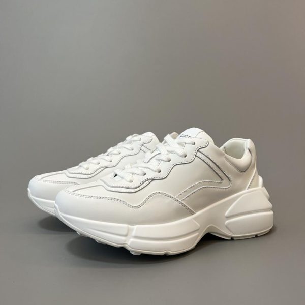 repliche,replica,perfette,siti di,affidabili,migliori siti,dove comprare,1:1,scarpe da ginnastica Collezione Gucci Rhyton. Sneakers chunky bianche di alta qualità, stile unisex (B0S4E)