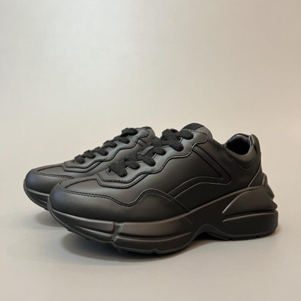 repliche,replica,perfette,siti di,affidabili,migliori siti,dove comprare,1:1,scarpe da ginnastica Collezione Gucci Rhyton. Sneakers chunky nere di alta qualità, stile unisex (8FKYC)