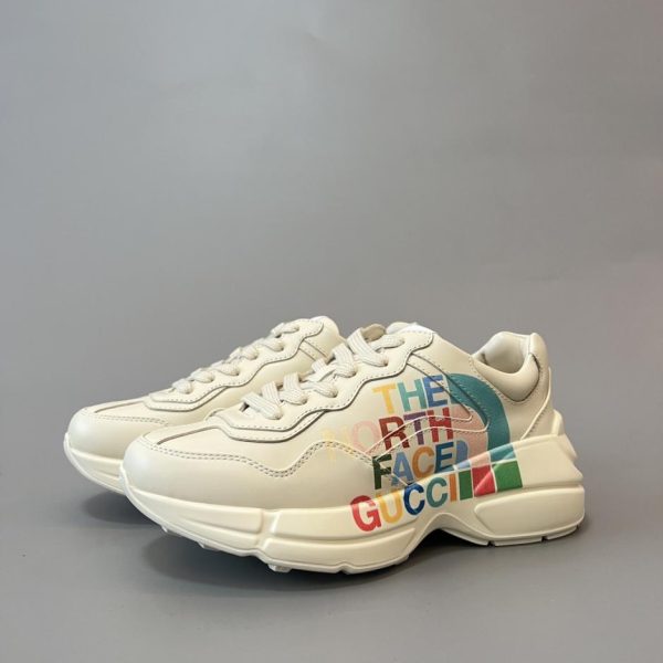 repliche,replica,perfette,siti di,affidabili,migliori siti,dove comprare,1:1,scarpe da ginnastica Collezione Gucci Rhyton. Scarpe robuste in collaborazione con The North Face, unisex, stile di alta qualità (MKCQV)