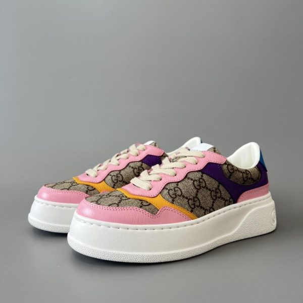 repliche,replica,perfette,siti di,affidabili,migliori siti,dove comprare,1:1,scarpe da ginnastica Scarpe GUCCI GG Supermen rosa-viola biscotto da donna (5X8RN)