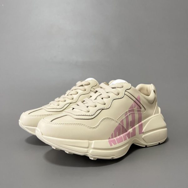 repliche,replica,perfette,siti di,affidabili,migliori siti,dove comprare,1:1,scarpe da ginnastica Collezione Gucci Rhyton. Scarpe chunky con stampa limoni da donna (FD6X5)