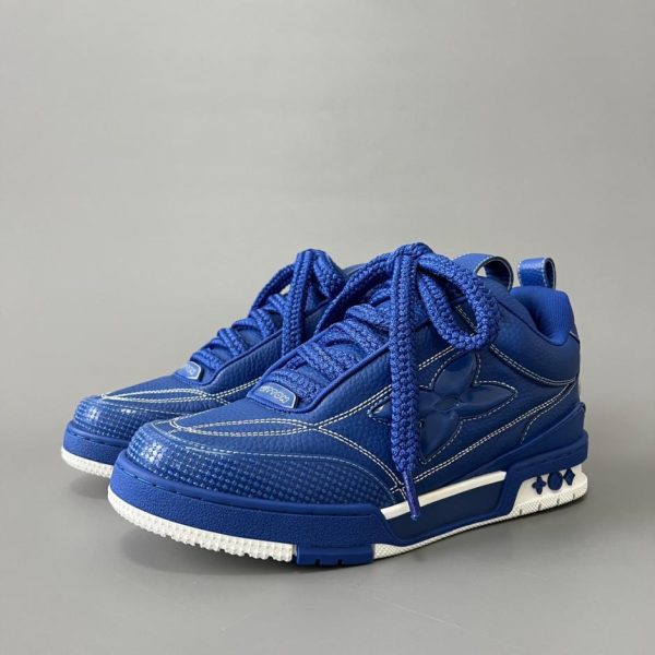 repliche,replica,perfette,siti di,affidabili,migliori siti,dove comprare,1:1,scarpe da ginnastica Mocassini da uomo Louis Vuitton SKATE, blu (3IUDI)