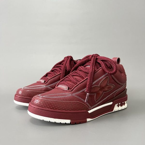 repliche,replica,perfette,siti di,affidabili,migliori siti,dove comprare,1:1,scarpe da ginnastica Mocassini da uomo Louis Vuitton SKATE bordeaux (OU9NB)