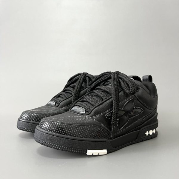 Mocassini neri da uomo Louis Vuitton SKATE (OBKG8)