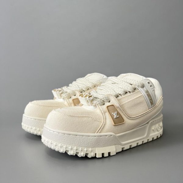 Giacca imbottita Louis Vuitton Trainer Maxi Beige Canvas (56B5R) - Unisex