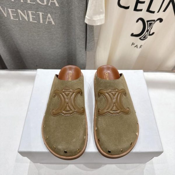 repliche,replica,perfette,siti di,affidabili,migliori siti,dove comprare,1:1,scarpe da ginnastica Ciabatte semi-ricoperte Birkenstock retrò Celine F035 di alta qualità, primavera/estate (9H2N5)