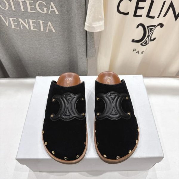repliche,replica,perfette,siti di,affidabili,migliori siti,dove comprare,1:1,scarpe da ginnastica Ciabatte semi-ricoperte Birkenstock retrò primavera/estate Celine F035 di alta qualità (MZCXS)