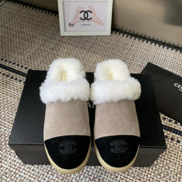 repliche,replica,perfette,siti di,affidabili,migliori siti,dove comprare,1:1,scarpe da ginnastica Pantofole pelose Chanel autunno/inverno (E9DW2)